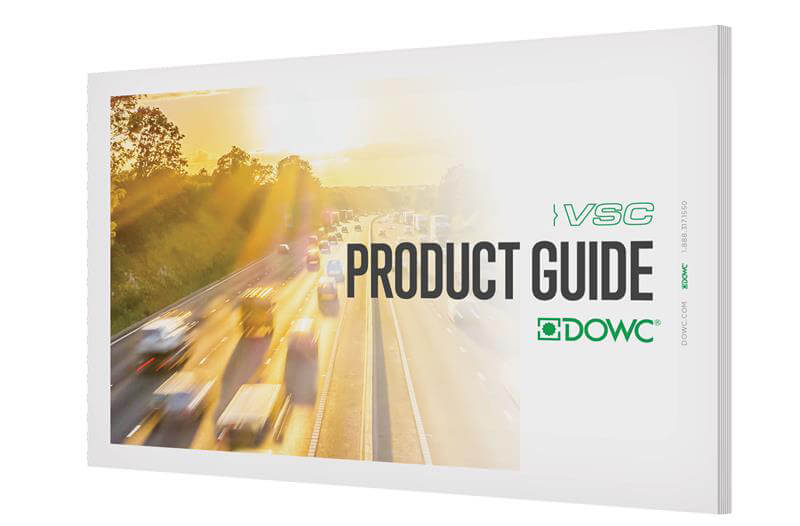 DOWC VSC Product Guide cover featuring a highway scene