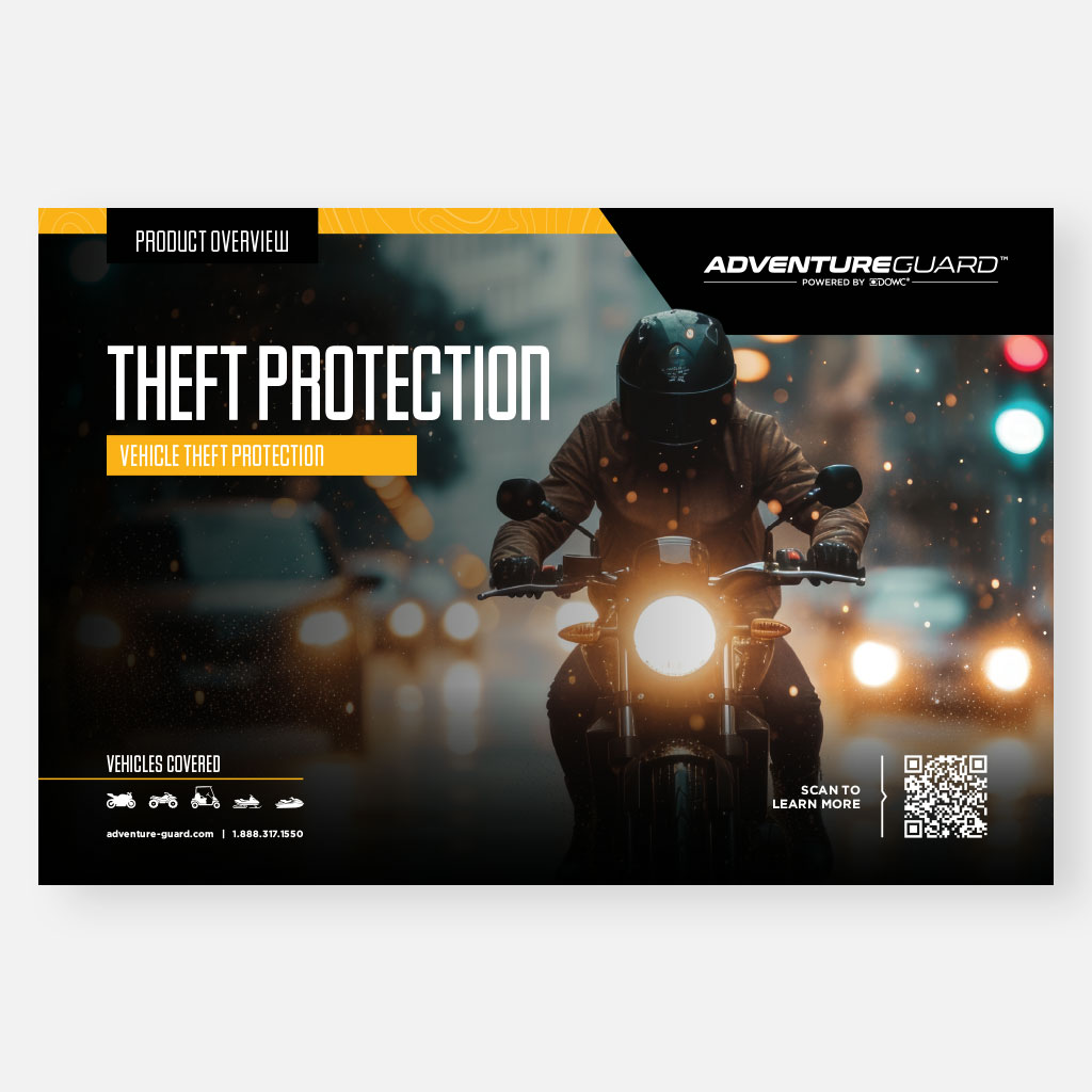 AdventureGuard Theft Protection Product Card (Quantity 50) - DOWC