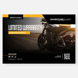 AdventureGuard Limited Warranty Product Card (Quantity 50)